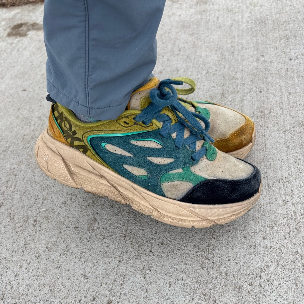 RARE HOKA Clifton L Suede